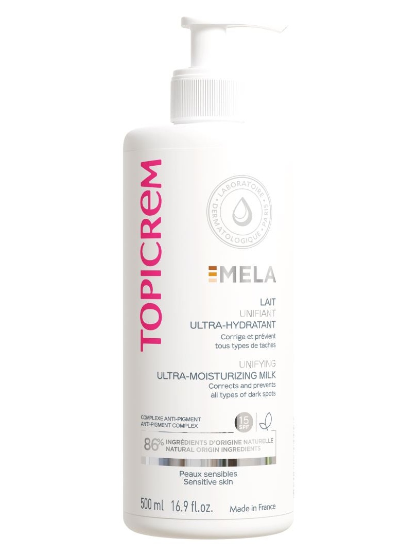 Topicrem MELA – Lait Unifiant Ultra-Hydratant Anti-Taches SPF 15